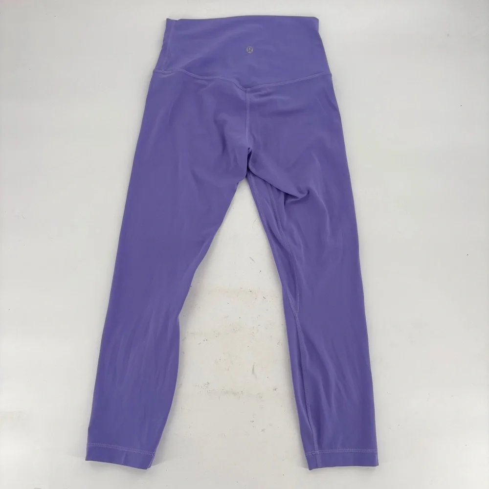 lululemon lilac purple leggings 4 high waisted athletic wear running fashion